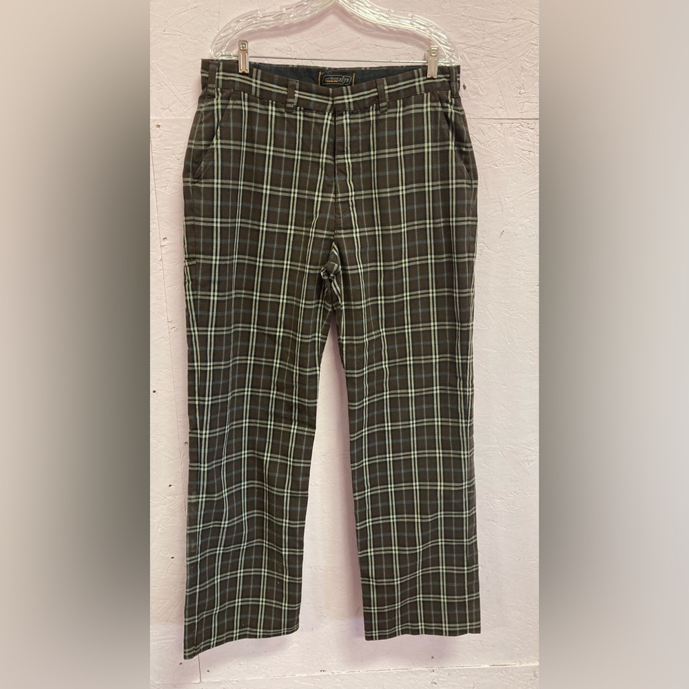 Vintage 1970’s men’s plaid pants /  34x34
